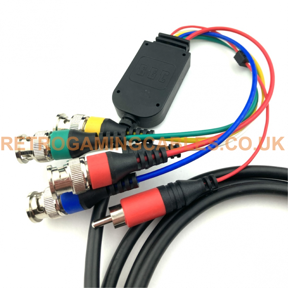 Sony PlayStation 2 NTSC PAL sync on luma PACKAPUNCH RGB BNC cable